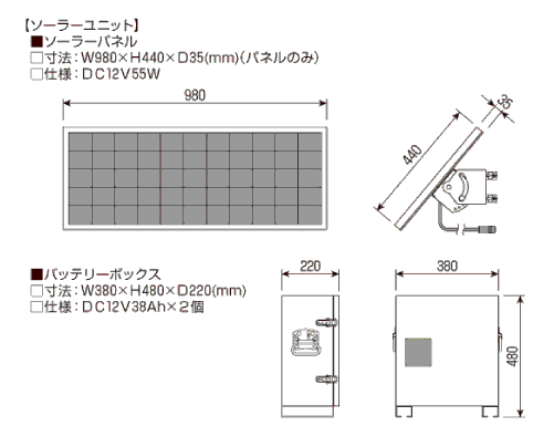 ソーラーユニット tk0055 ティオック